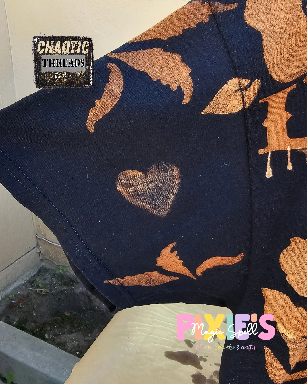 Love Never Dies | Chaotic Threads Hand Bleached Tee