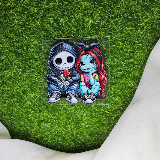 Ride Or Die Jack & Sally UV Stickers