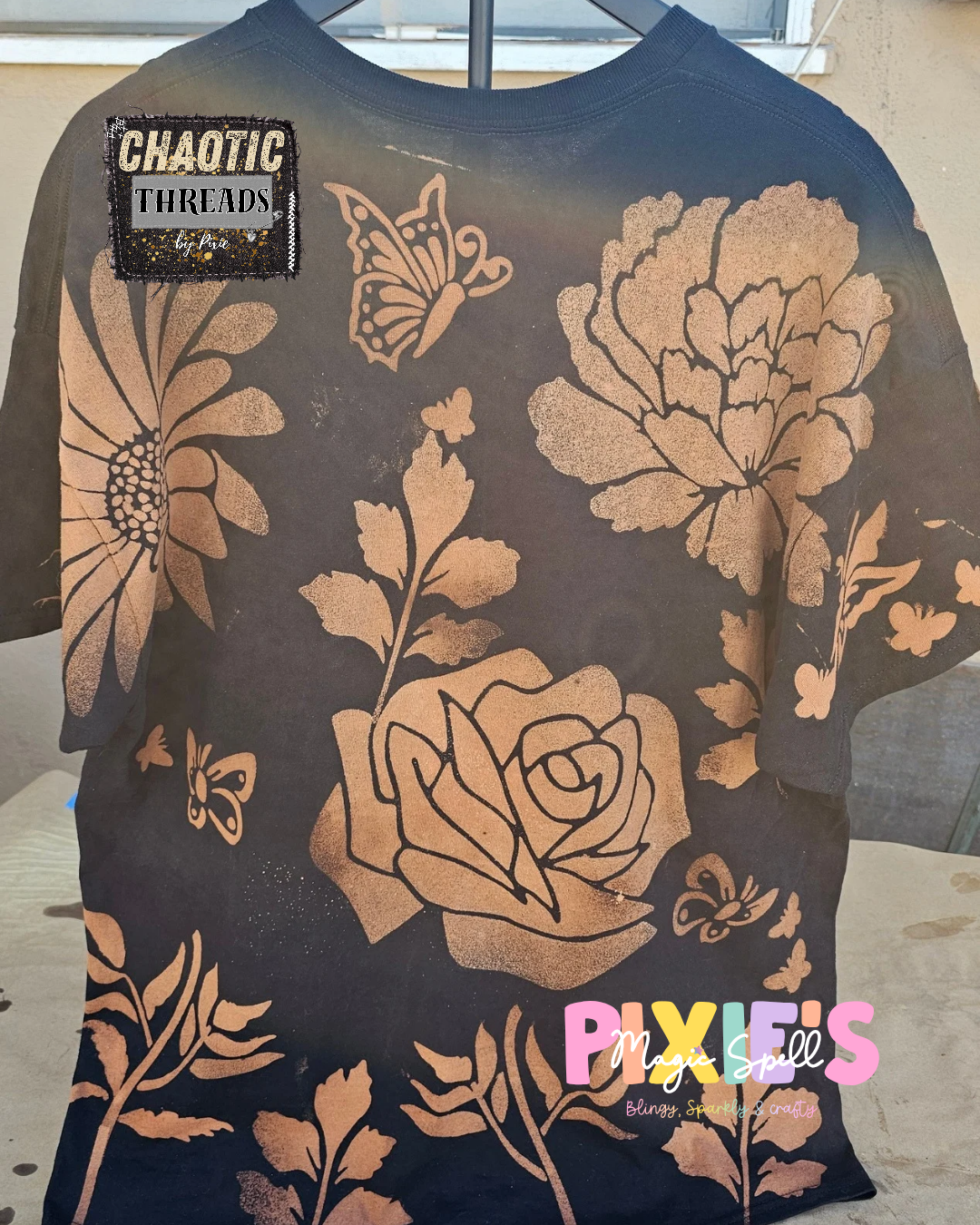 Love Never Dies | Chaotic Threads Hand Bleached Tee